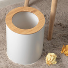 Lixeira para Escritório 8L Metal Manual Branca Oikos