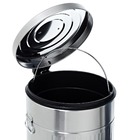 Lixeira para escritório Aço Zinco  Pedal Importado