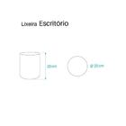 Lixeira Para Escritório Preta 20 X 20cm