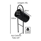 Lixeira Para Pátios E Parques Redonda Suspensa