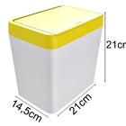 Lixeira Para Pia 5 Litros - Branco/amarelo