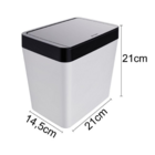 Lixeira Para Pia 5l Smart Branca Com Tampa - Crippa