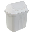 Lixeira para Pia de Cozinha Plástico Cinza 6,5L Basculante