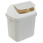 Lixeira para Pia de Cozinha Plástico Cinza 6,5L Basculante