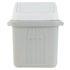 Lixeira para Pia de Cozinha Plástico Cinza 6,5L Basculante