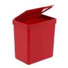 Lixeira para Pia de Cozinha Plástico Vermelho Bold 2,5L Single Brinox