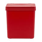 Lixeira para Pia de Cozinha Plástico Vermelho Bold 2,5L Single Brinox