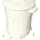 Lixeira Pedal De 100lts Com Armação De Ferro Preto