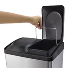 Lixeira Pedal Duo Aço Inox 30 Litros Biovis