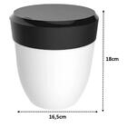 Lixeira Pequena Crippa Para Cozinha Pia Com Aro Interno 2,5l