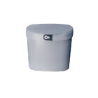 Lixeira Pia Com Tampa 4 L Cinza Alta Qualidade