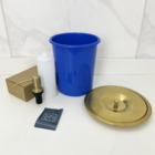 Lixeira Pia Cozinha Embutir 5 Litros Inox Dourado Escovado Ki