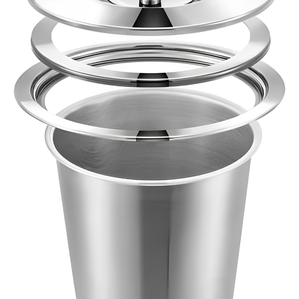 Lixeira Pia Cozinha Embutir Granito Em Inox Não Enferruja 5l