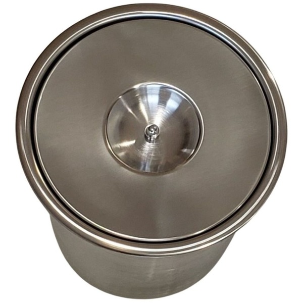 Lixeira Pia Cozinha Embutir No Granito Em Inox 5lts 20x23 Cm