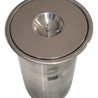 Lixeira Pia Cozinha Embutir No Granito Em Inox 5lts 20x23 Cm