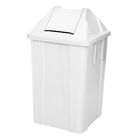 Lixeira Plástica 100l Quadrada Com Tampa Vai-vem Branco Navajo