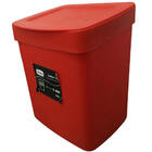 Lixeira Plástica 2,5 Litros Cesto De Lixo Com Tampa Para Banc