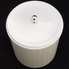 Lixeira Plástica 5l Com Tampa Higiênica Banheiro Cozinha Bran