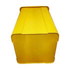 Lixeira Plástica 60l Quadrada Com Tampa Vai-vem Amarelo