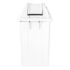 Lixeira Plástica 60l Quadrada Com Tampa Vai-vem Branco