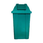 Lixeira Plástica 60l Quadrada Com Tampa Vai-vem Verde