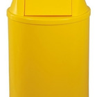 Lixeira Plástica Com Tampa Vai-vem 12 Litros Amarelo