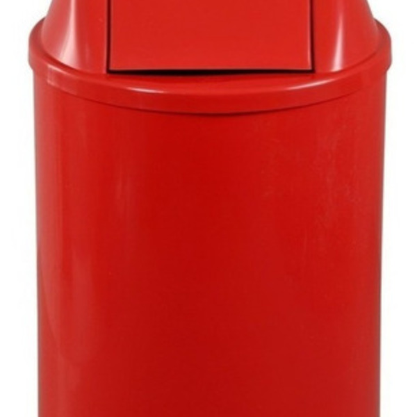 Lixeira Plástica Com Tampa Vai-vem 50 Litros Vermelho
