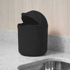 Lixeira Plastica De Cozinha Pia Com Tampa Capacete E Abertura