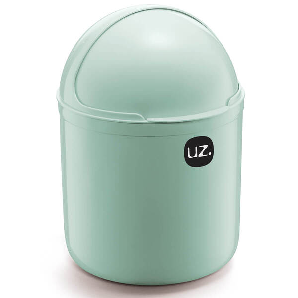 Lixeira Plastica De Cozinha Pia Com Tampa Capacete E Abertura