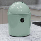 Lixeira Plastica De Cozinha Pia Com Tampa Capacete E Abertura