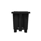 Lixeira Plástica Retangular Com Pedal 15 Litros - Preto