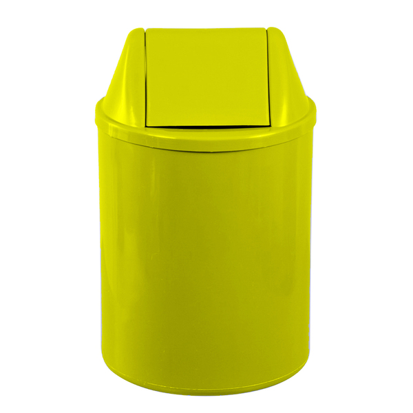 Lixeira Plástica Tampa Vai-vem 12 Litros Amarelo
