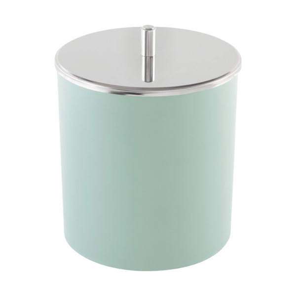 Lixeira Pp Com Tampa Inox  Ø 18 5x23 Cm Menta Brinox