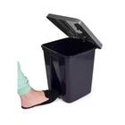 Lixeira Preta 15 Litros Pedal Cesto Lixo Quarto Banheito Cozi