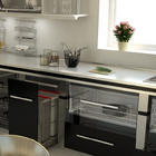 Lixeira Preta Dupla Deslizante 20 L Com Tampa Fixa Schmitt