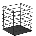 Lixeira Preta Para Escritório Quadrada Vazada 22cm Schmitt