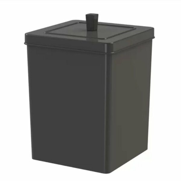 Lixeira Preta Quadrada 6,5 Litros - Future