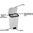 Lixeira Profissional Com Tampa E Pedal 100 Litros