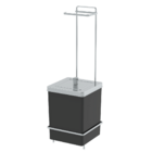 Lixeira Quadrada 6,5 Litros e Suporte para Papel Higiênico -