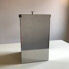 Lixeira Quadrada Aço Inox Polida 7.8l