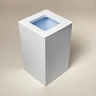 Lixeira Quadrada C/ Tampa Vazada 938 18x18 - Cor: 08 Branco