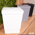 Lixeira Quadrada Com Tampa De Pegar 6 5 Litros - Wp - Preto