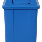 Lixeira Quadrada De Plástico Com Tampa Vai Vem 100 Litros