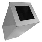 Lixeira Quadrada Em Aço Inox Com Tampa Aro Aberta 50 L Pratea