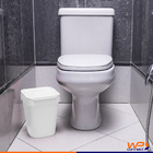 Lixeira Quadrada Izy 5 Litros - Ou - Branco