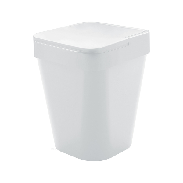 Lixeira Quadrada Izy 5 Litros - Ou - Branco