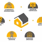 Lixeira Quadrada Pia Cozinha Embutir 4 L Inox 304 Escovado