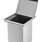 Lixeira Quadrada Pia Cozinha Embutir 4 L Inox 304 Escovado