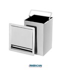 Lixeira Quadrada Pia Cozinha Embutir 4 L Inox 304 Não Enferru