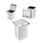 Lixeira Quadrada Pia Cozinha Embutir 7 L Inox 304 Escovado